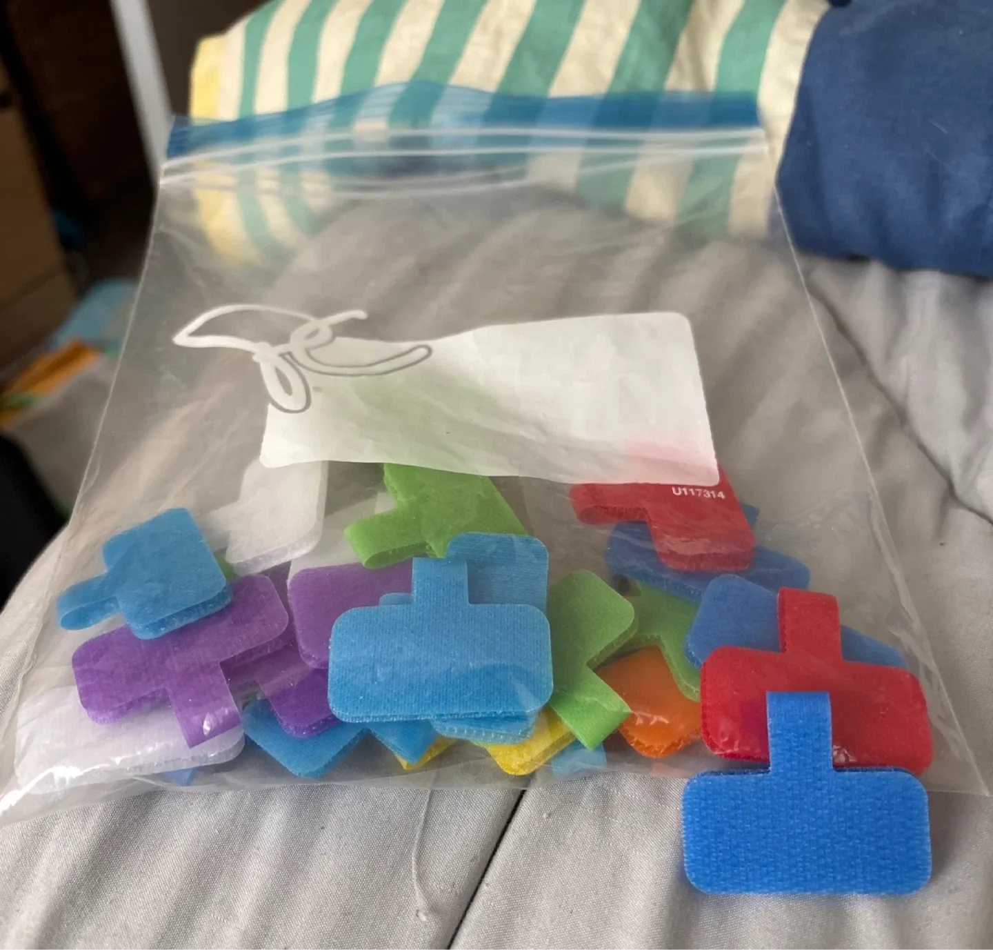 Assorted Colourful Cable Clips