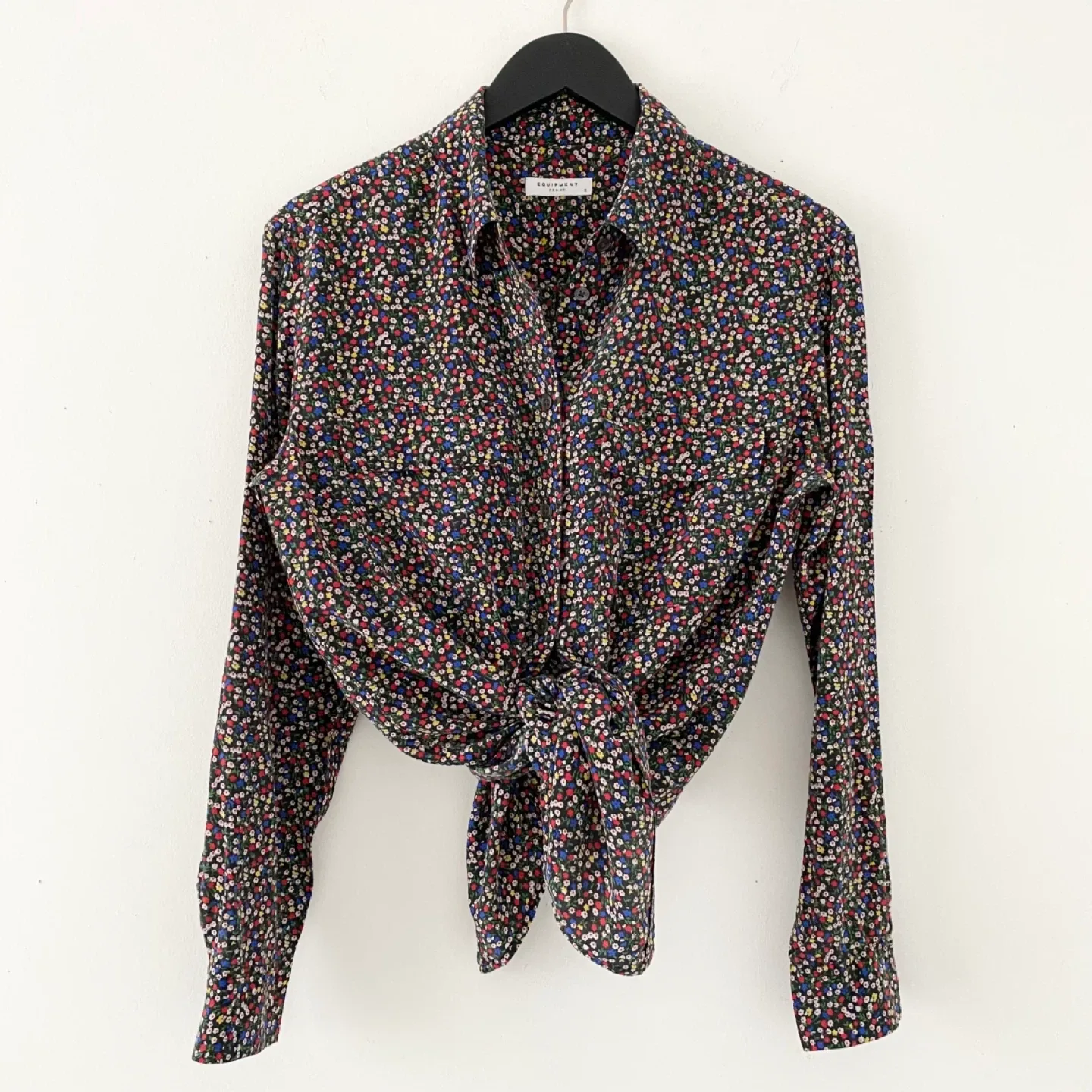 Equipment Floral Ditsy Print 100% Silk Blouse image indicator(3)