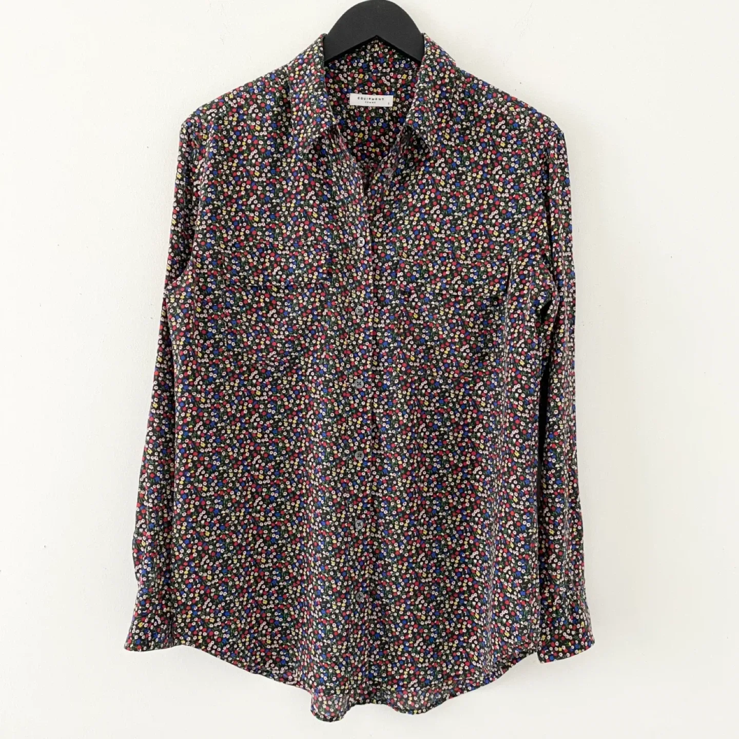 Equipment Floral Ditsy Print 100% Silk Blouse image indicator(2)