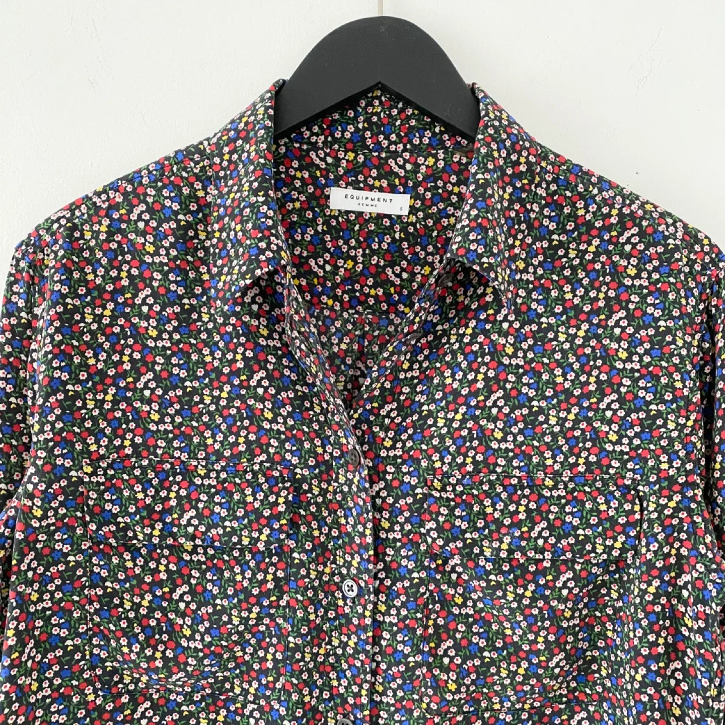 Equipment Floral Ditsy Print 100% Silk Blouse thumbnail