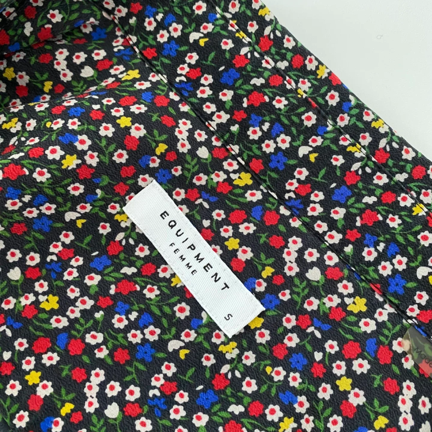 Equipment Floral Ditsy Print 100% Silk Blouse image indicator(7)