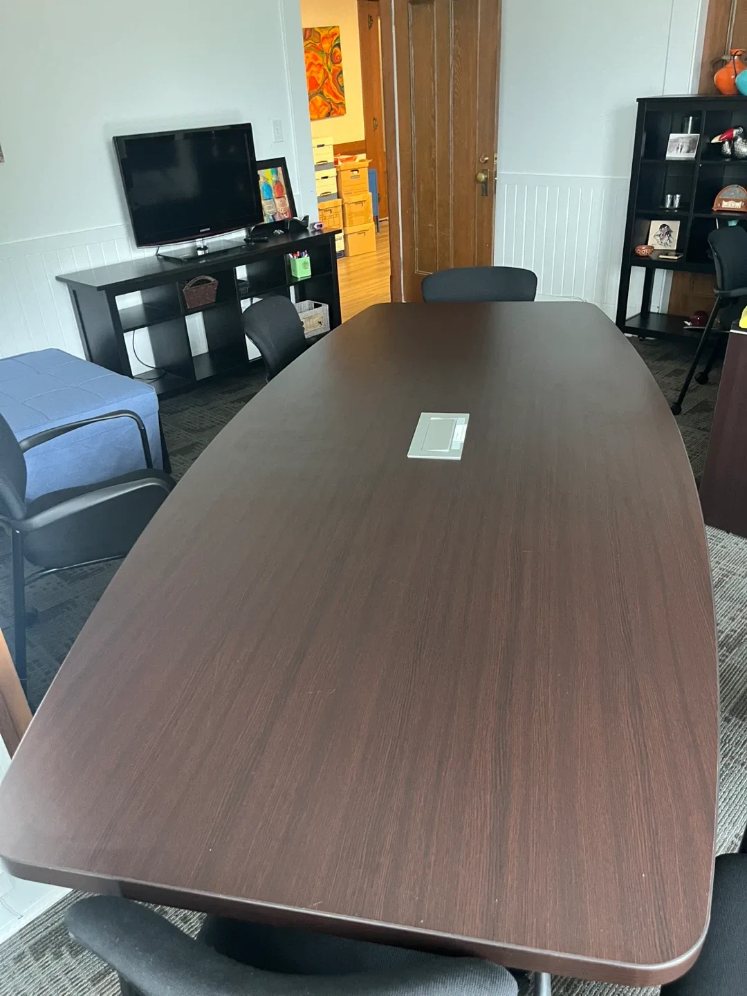 Large Brown Conference Table image indicator(4)