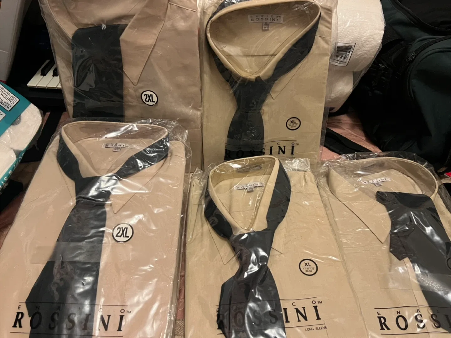 Enrico Rossini Dress Shirts with Tie - 2XL, XL image indicator(2)