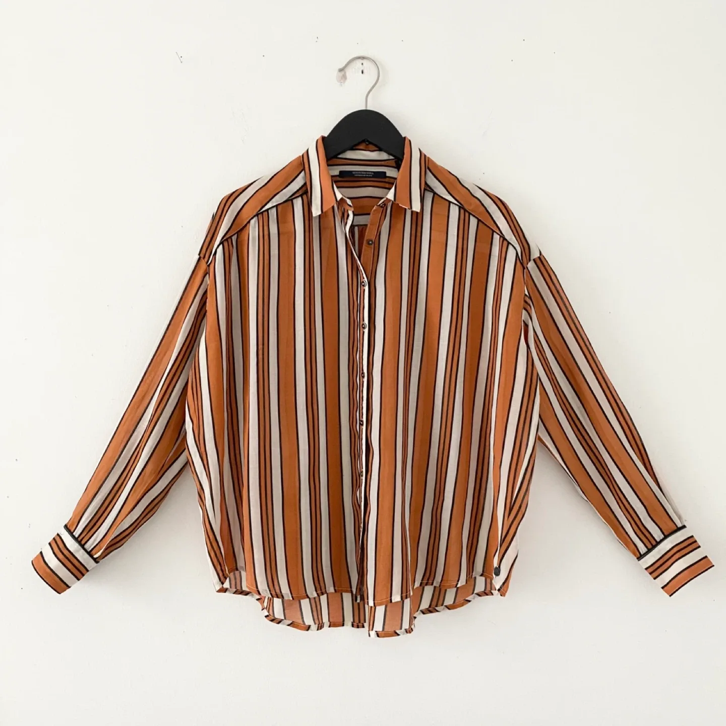 Scotch and Soda Striped Button-Up Shirt thumbnail