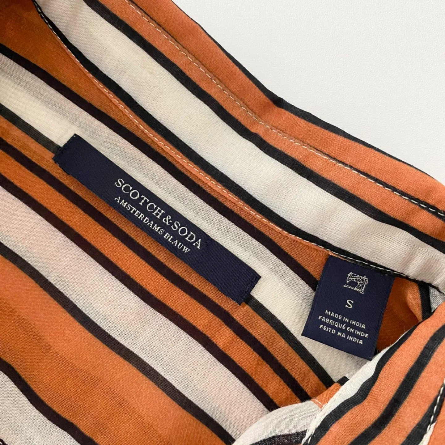 Scotch and Soda Striped Button-Up Shirt image indicator(8)