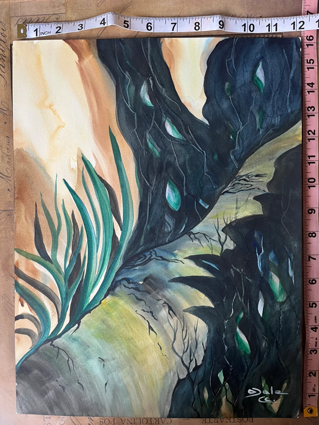 Art- Original Art- Watercolour Painting by A. Dale - photo 5