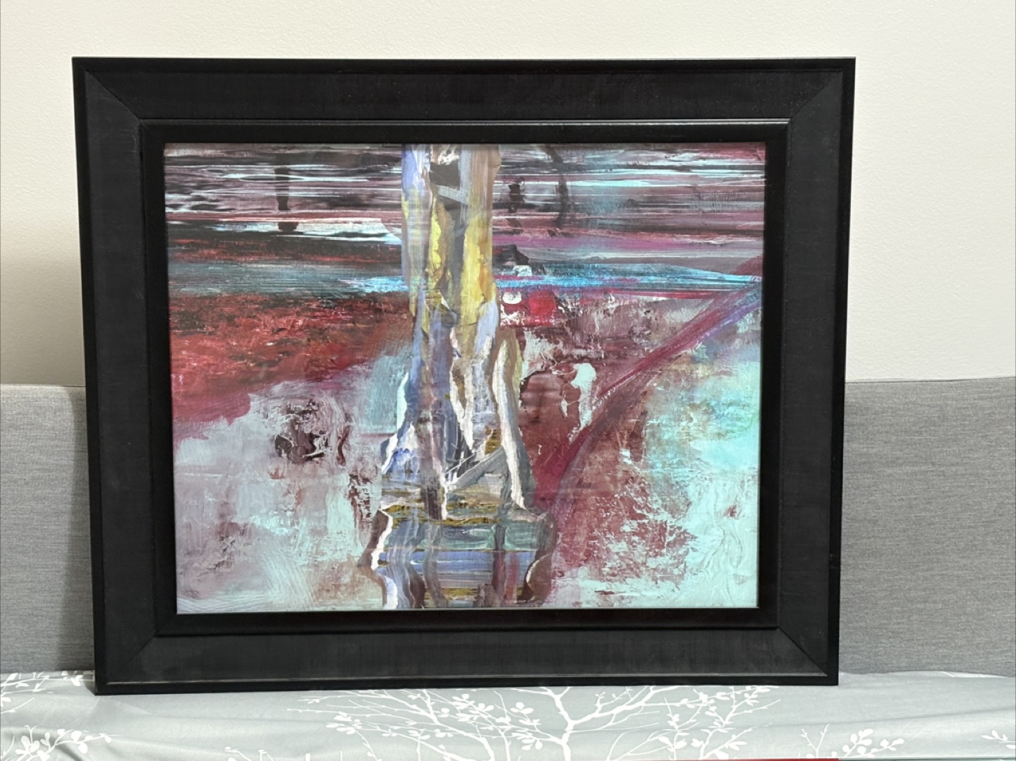 5 Abstract Paintings and 1 Wooden 3D Artwork. Take all for $20 - photo 2