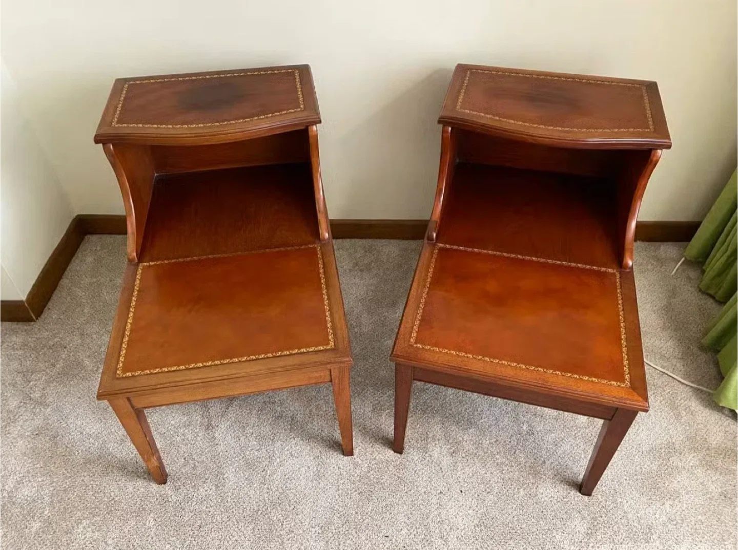 Wooden Coffee Table with Shelf with two side tables image indicator(2)