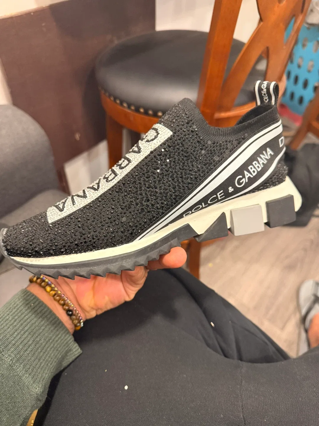 Dolce & Gabbana Black Sneakers, US Size 8 image indicator(4)