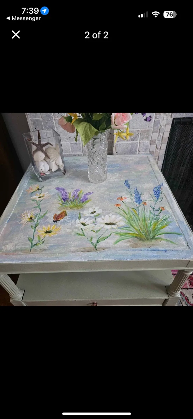 Vintage Side Table with Drawer