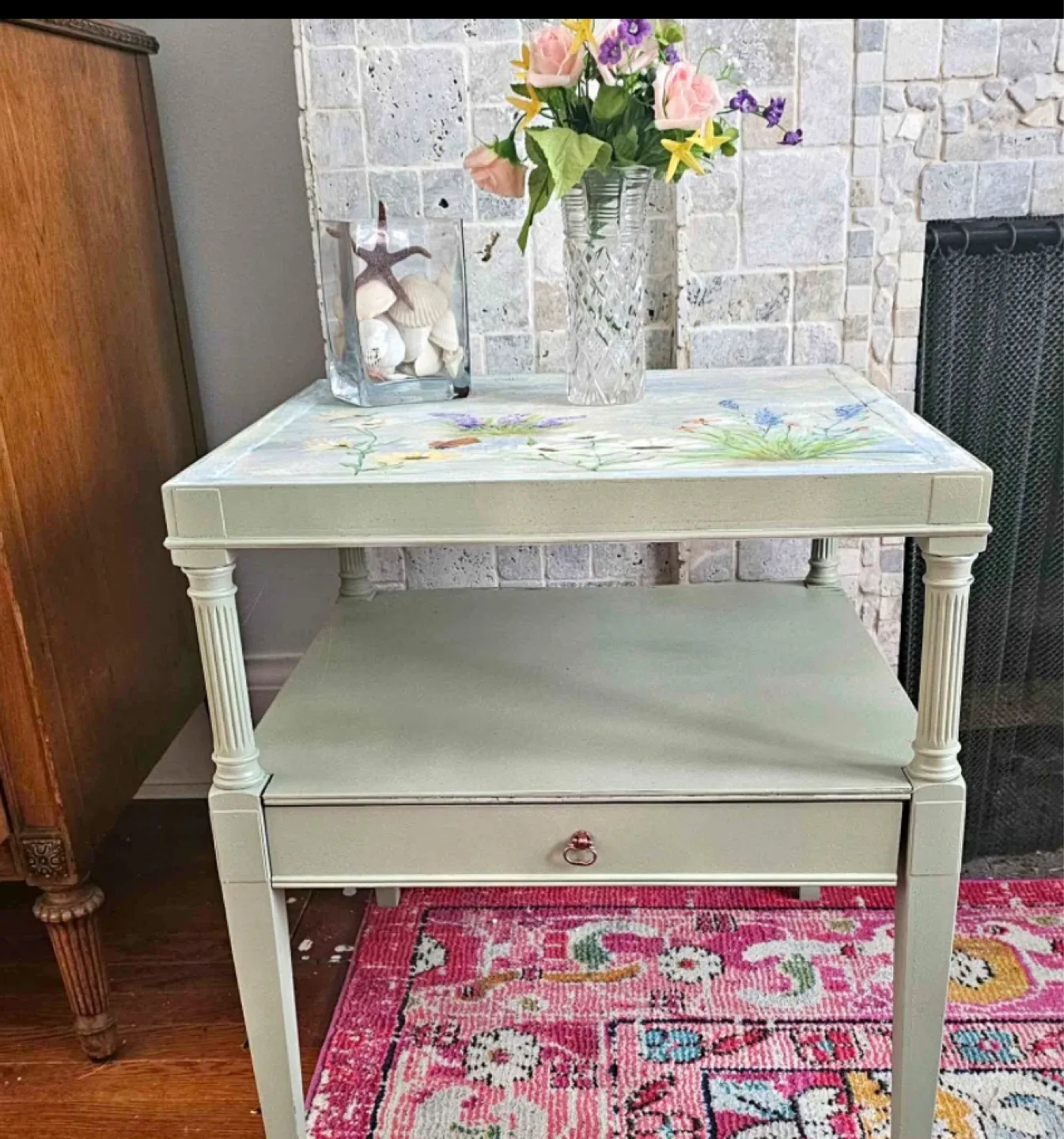 Vintage Side Table with Drawer image indicator(2)