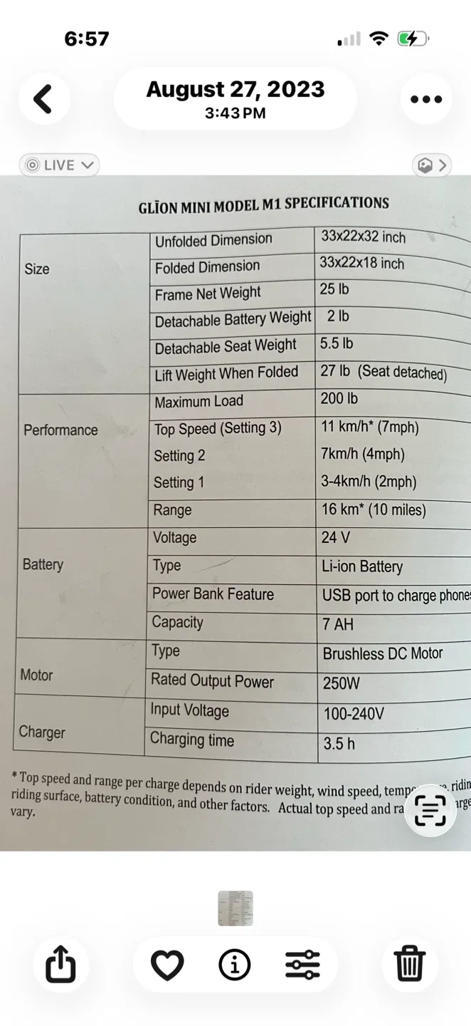 Glion Mini M1 Lightweight Mobility Scooter - Red image indicator(3)