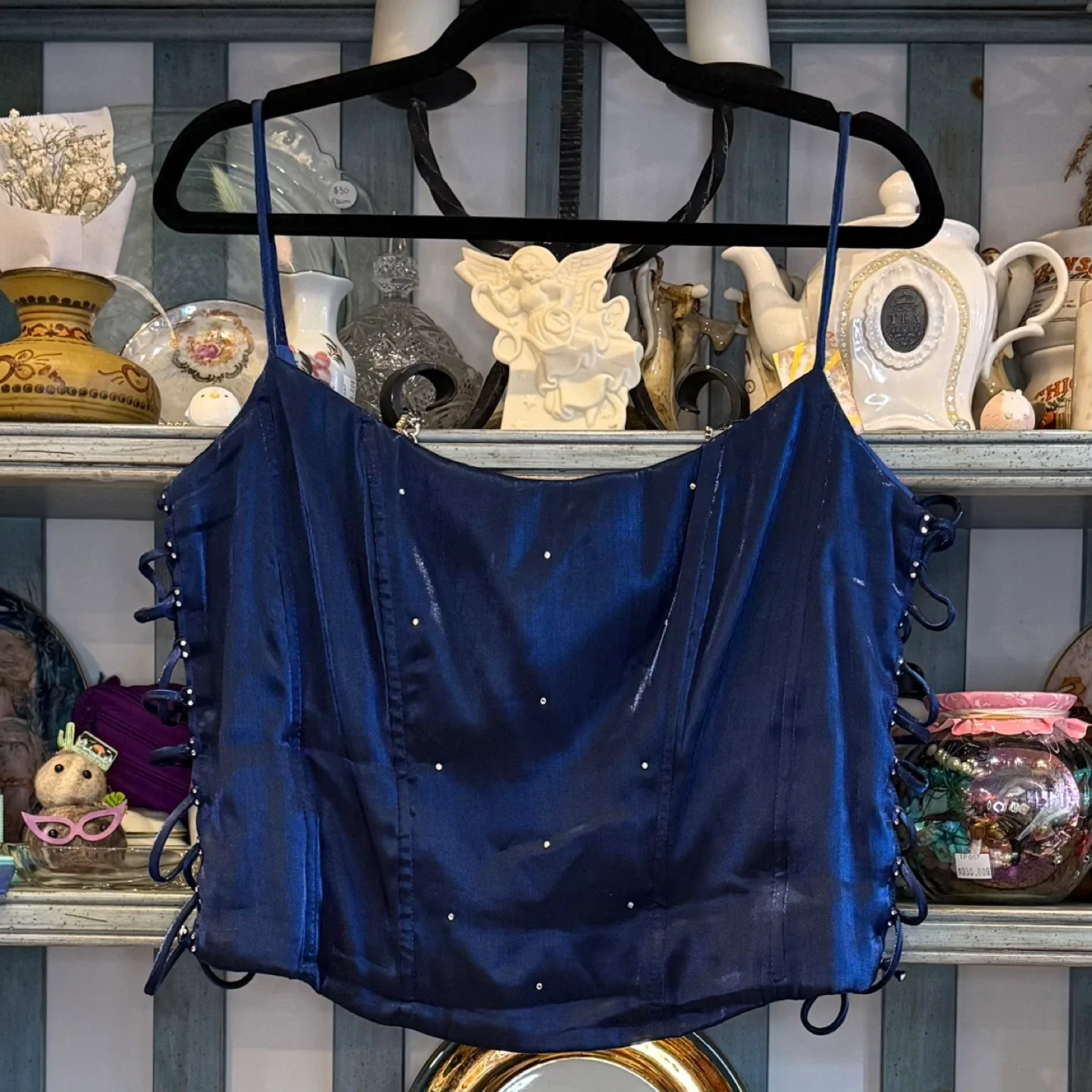 Blue Corset Top - Size 2XL