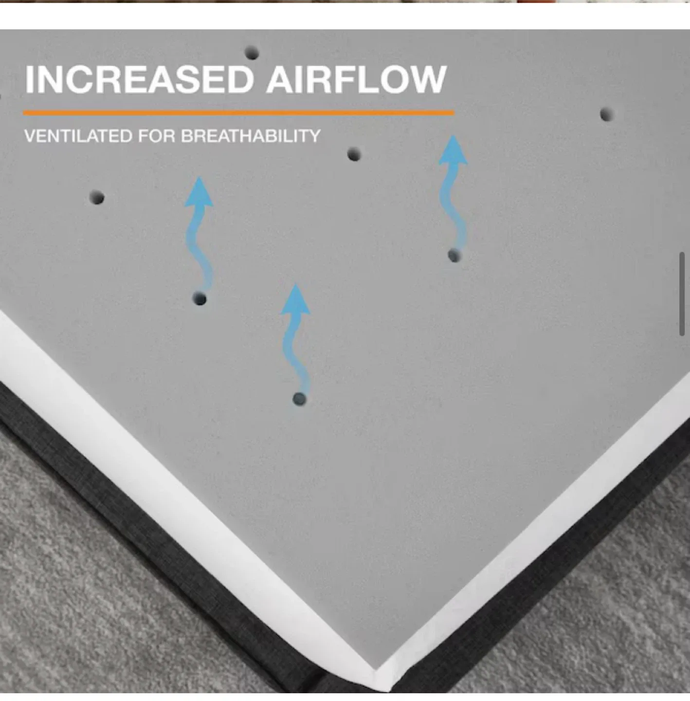 Ventilated Breathable Mattress Topper image indicator(3)