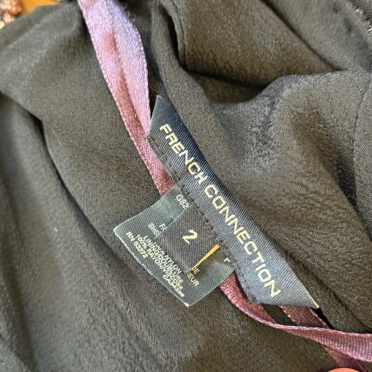 French Connection Purple Beaded Dress - Size 2 image indicator(5)