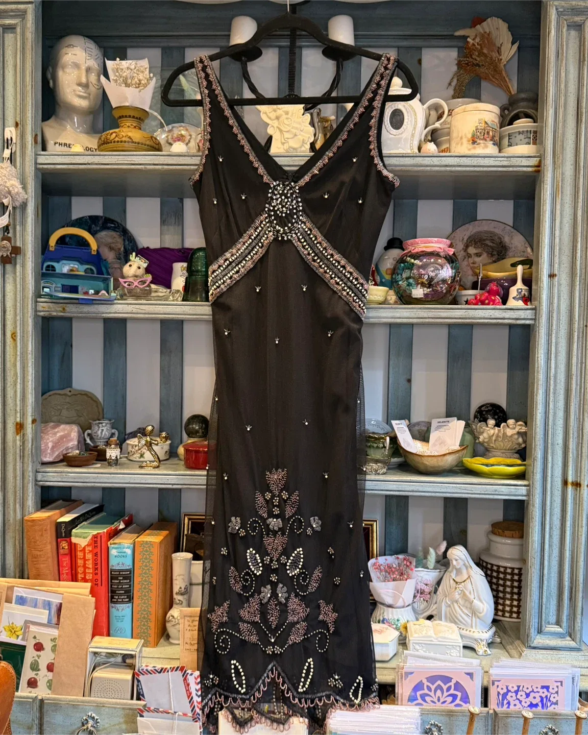 French Connection Purple Beaded Dress - Size 2