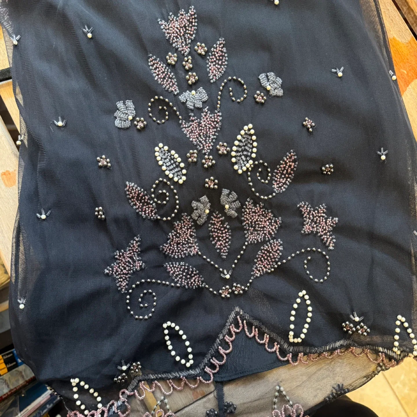 French Connection Purple Beaded Dress - Size 2 image indicator(4)