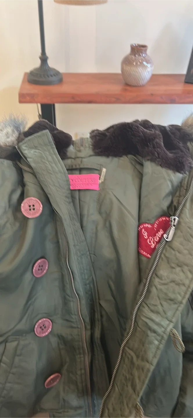 Juicy Couture Olive Green Winter Coat image indicator(3)