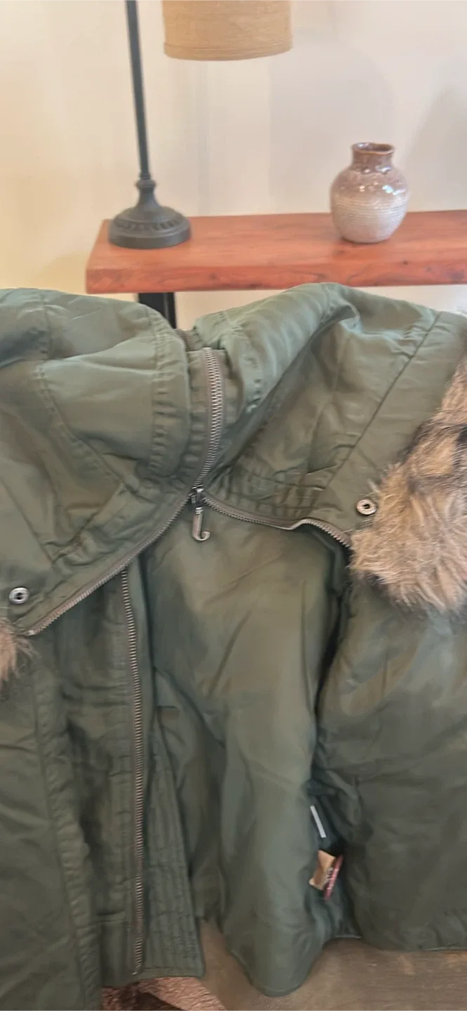 Juicy Couture Olive Green Winter Coat