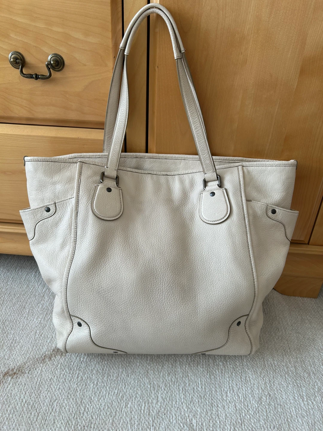 Coach Ivory Leather Tote Bag - photo 4