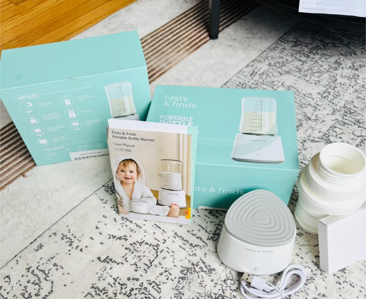 Firsts & Finds Portable Bottle Warmer - New! thumbnail