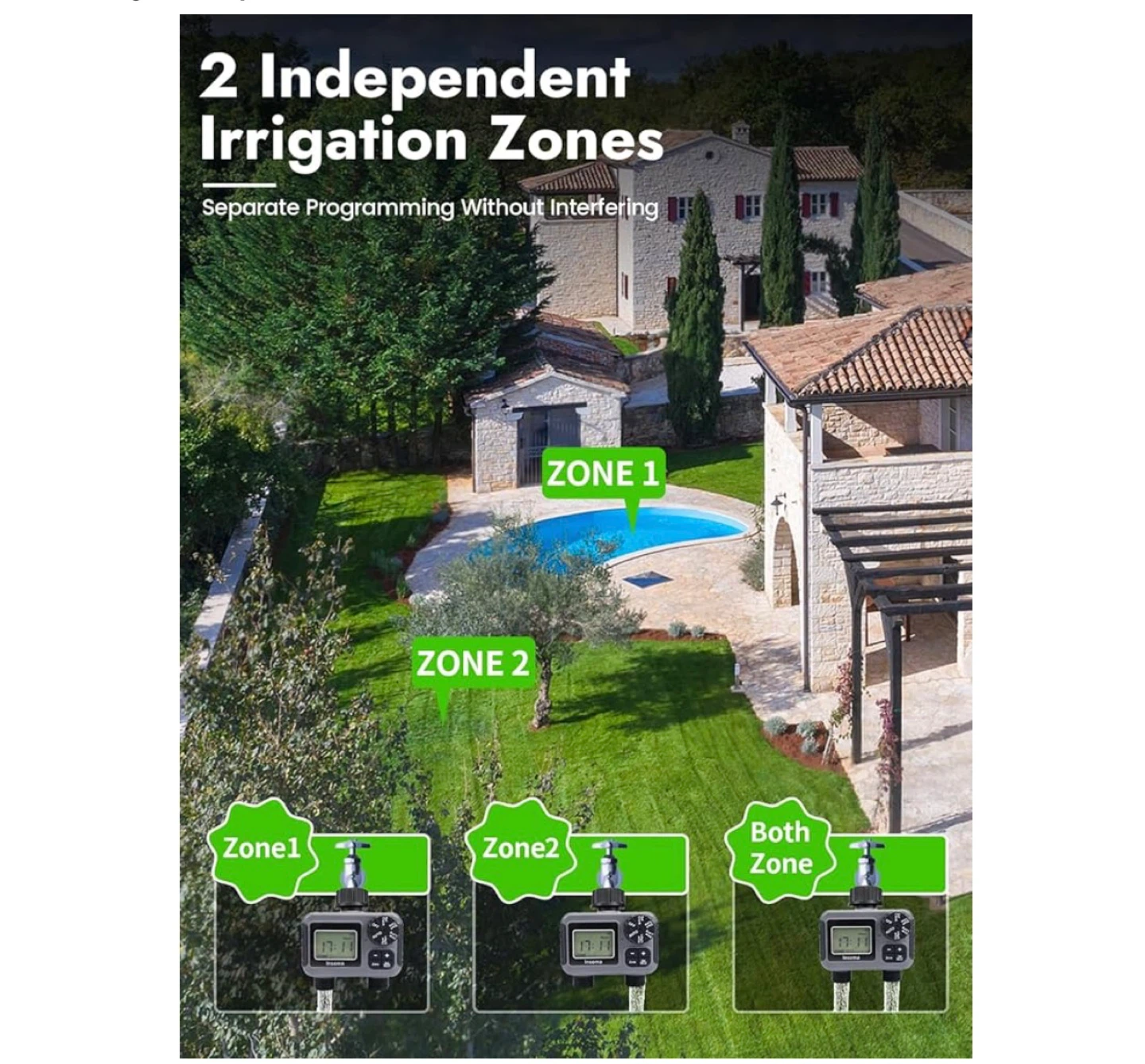 Insoma 2-Zone Digital Water Timer - photo 3