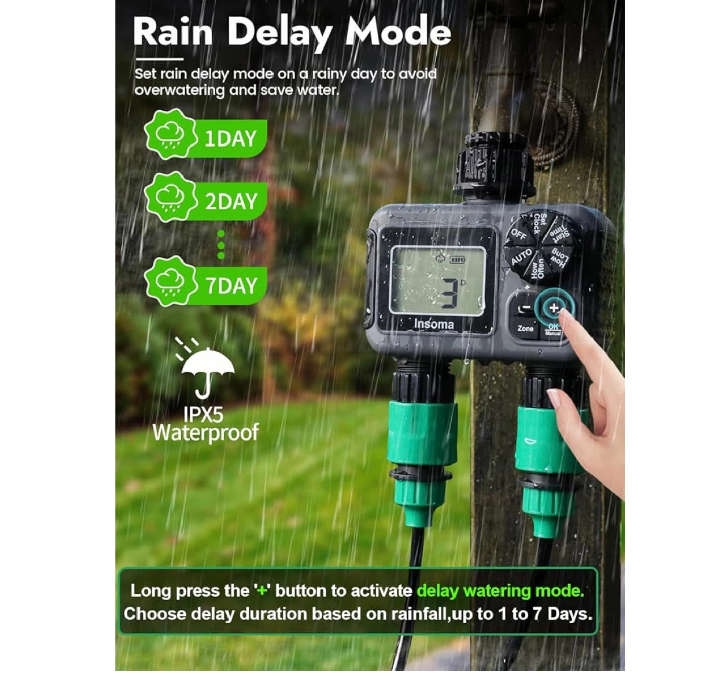 Insoma 2-Zone Digital Water Timer - photo 4