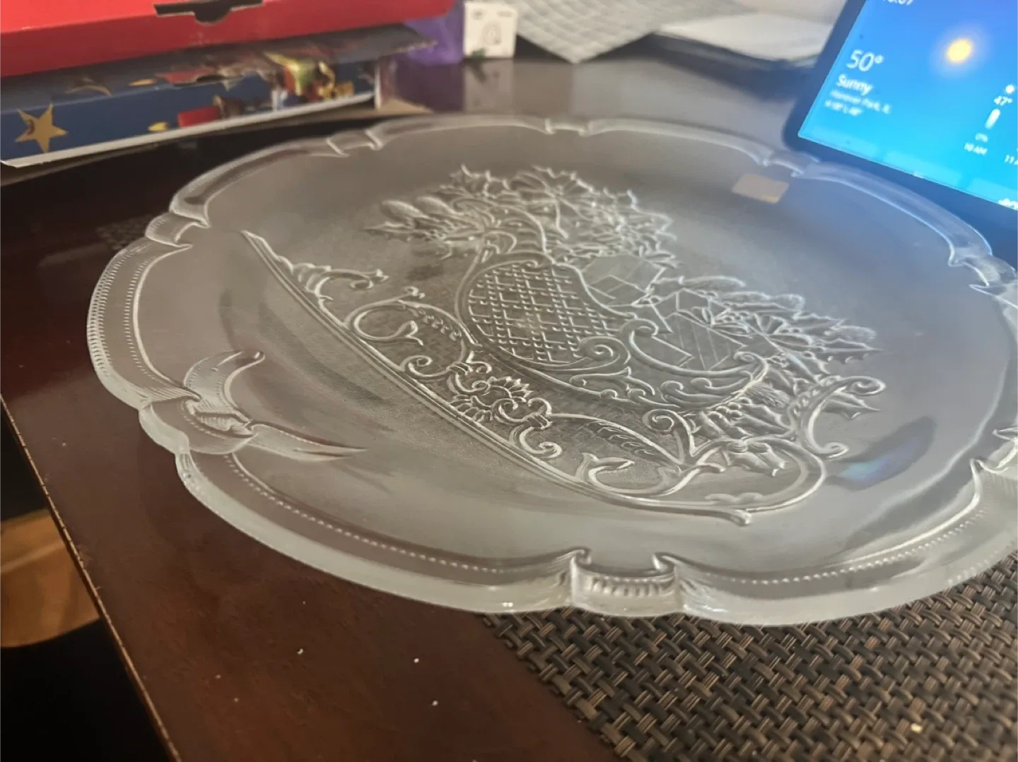 Christmas Clear Glass Serving Dishes image indicator(3)