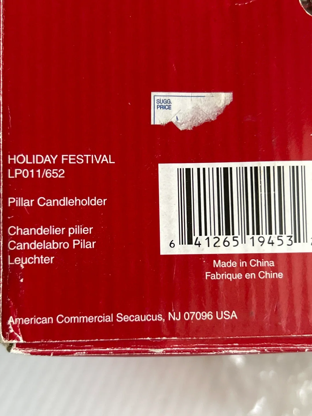 Studio Nova Holiday Festival Pillar Candleholder-Brand New image indicator(5)