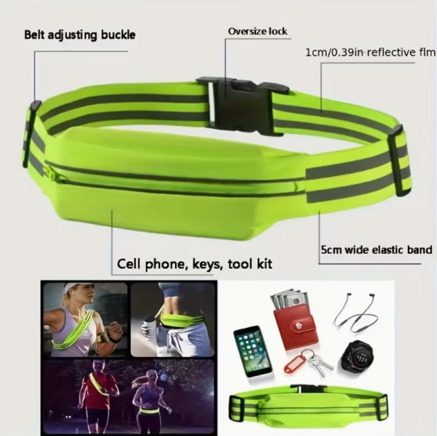 Reflective Running Waist Bag *Brand New, Never Used* image indicator(5)