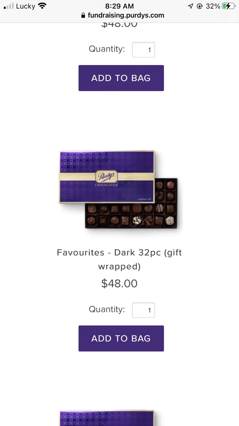 Purdys Chocolates Assorted Favourites 32pc image indicator(2)