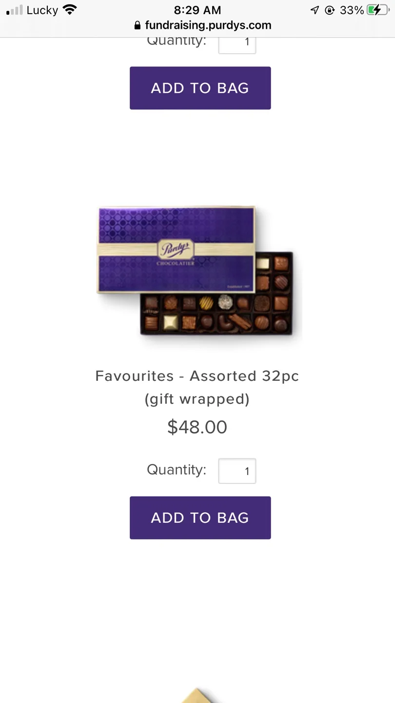 Purdys Chocolates Assorted Favourites 32pc image indicator(3)