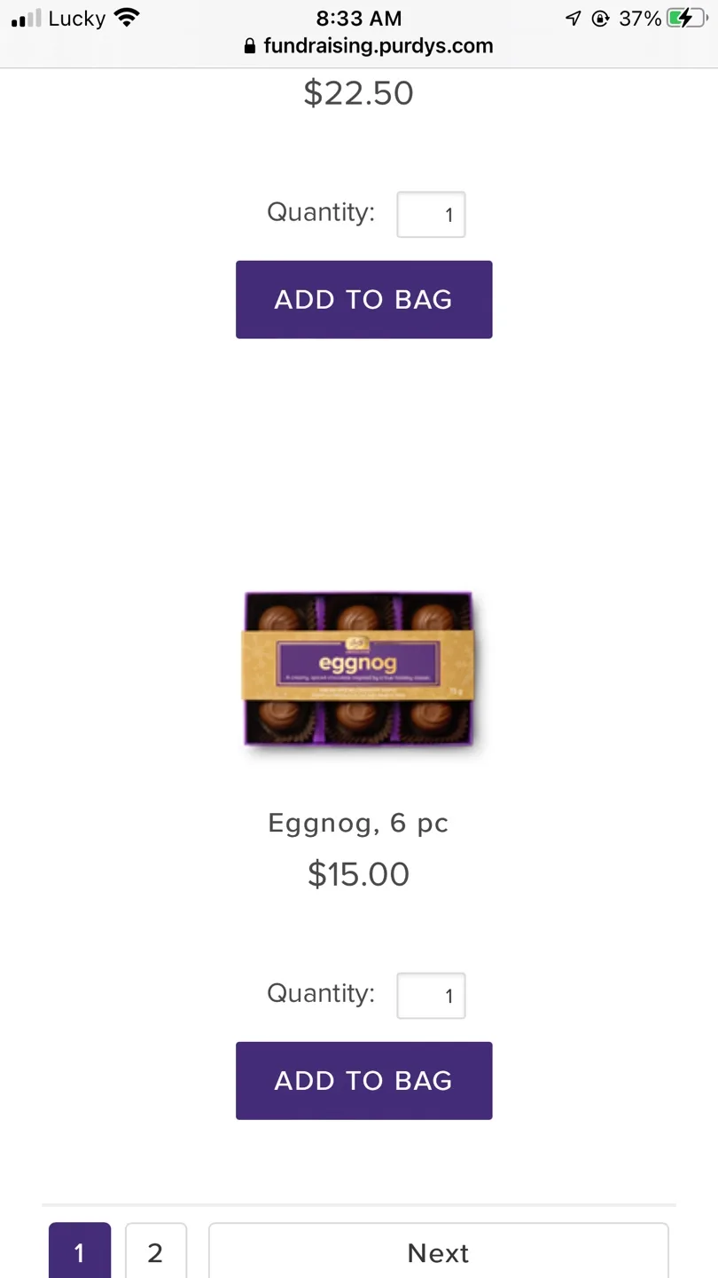 Purdys Chocolates Assorted Favourites 32pc image indicator(8)