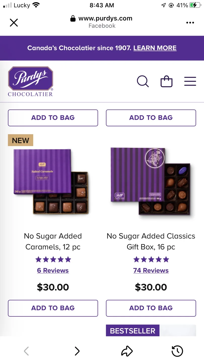 Purdys Chocolates Assorted Favourites 32pc image indicator(10)