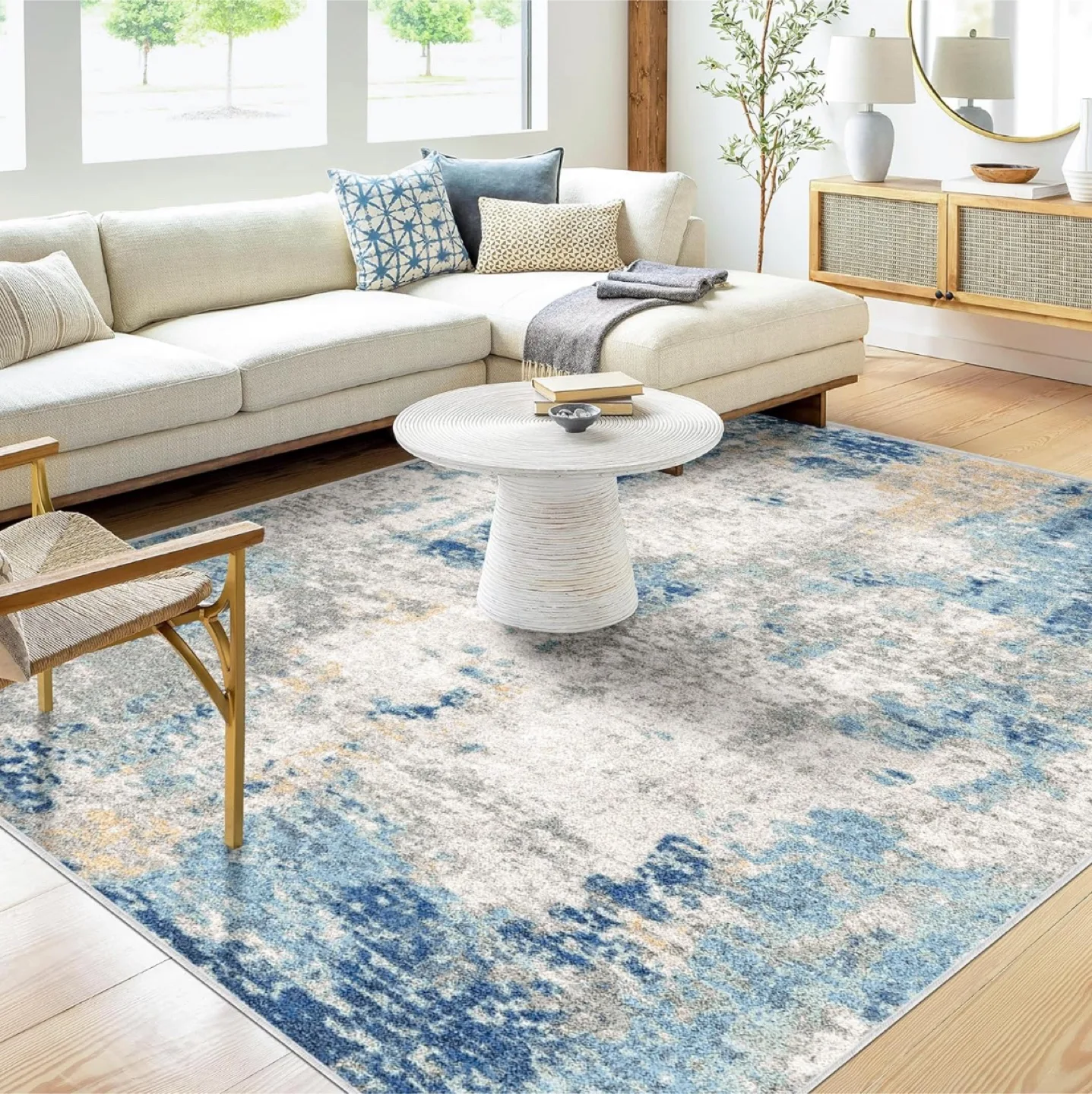 Brand New 8x10ft Modern Abstract Area Rug image indicator(5)