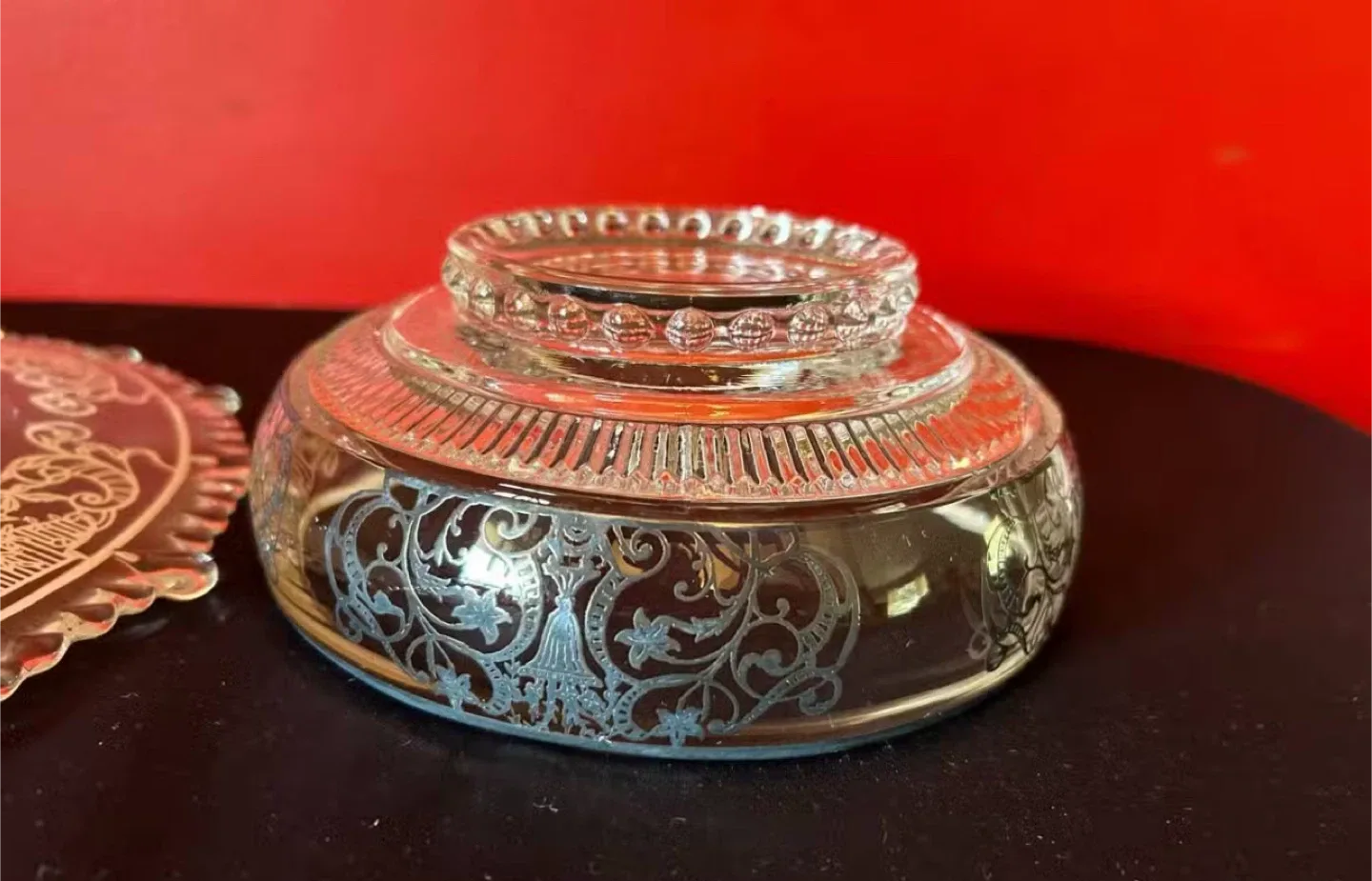 Vintage Glass Bowl and Plate Set image indicator(6)