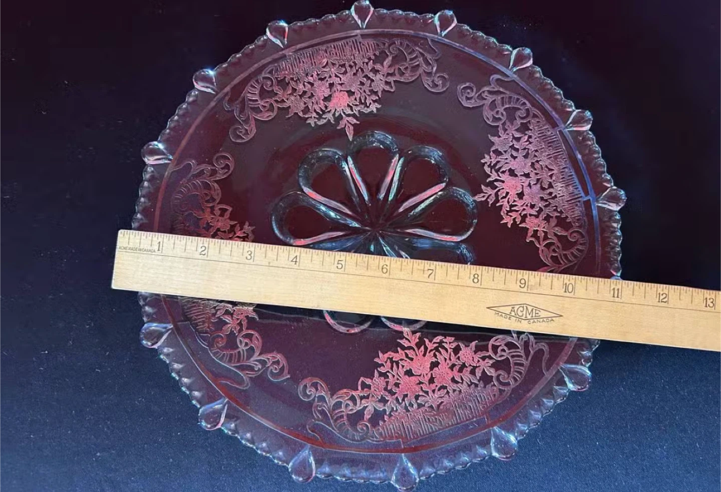 Vintage Glass Bowl and Plate Set - photo 4