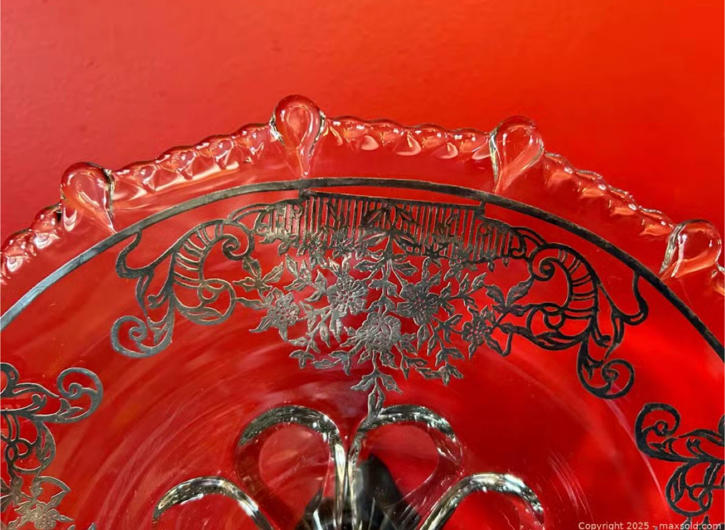 Vintage Glass Bowl and Plate Set - photo 3