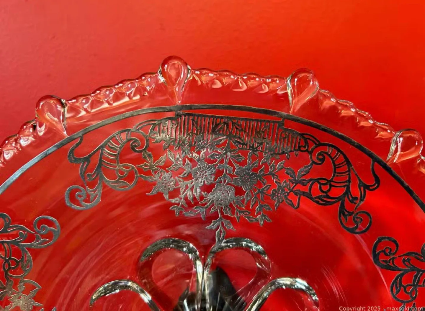 Vintage Glass Bowl and Plate Set image indicator(3)