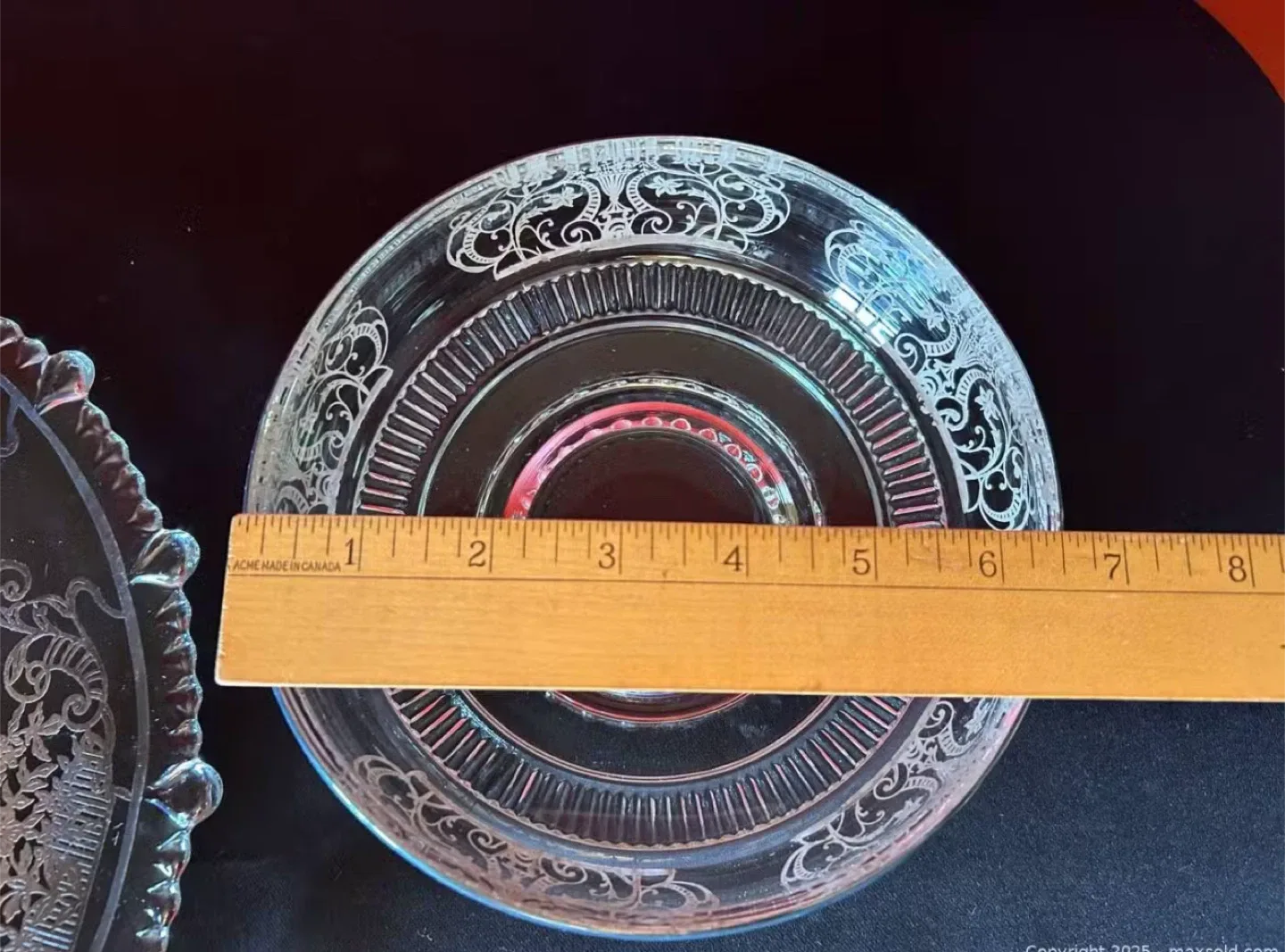 Vintage Glass Bowl and Plate Set image indicator(7)
