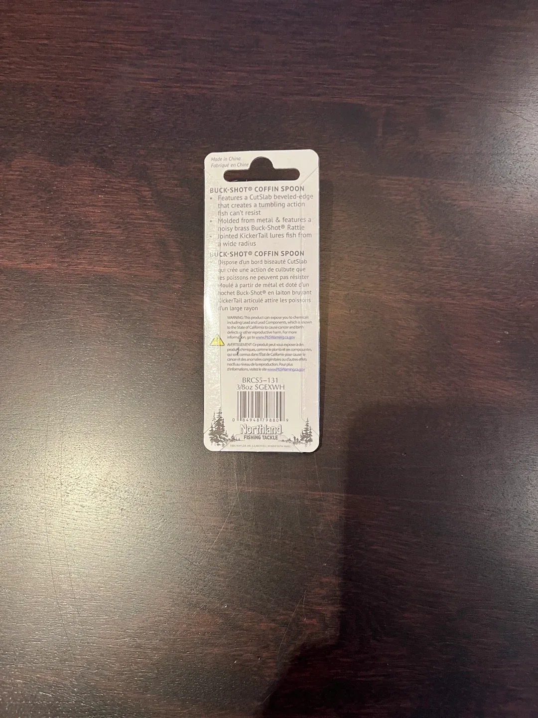 NWT Northland Buck-Shot Coffin Spoon 3/8 oz Fishing Tackle image indicator(2)