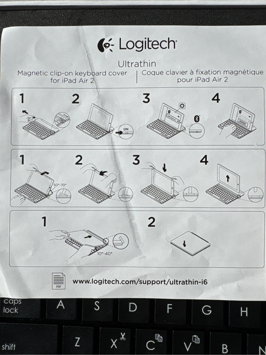 Logitech Ultrathin Keyboard Cover for iPad Air 2 - photo 3