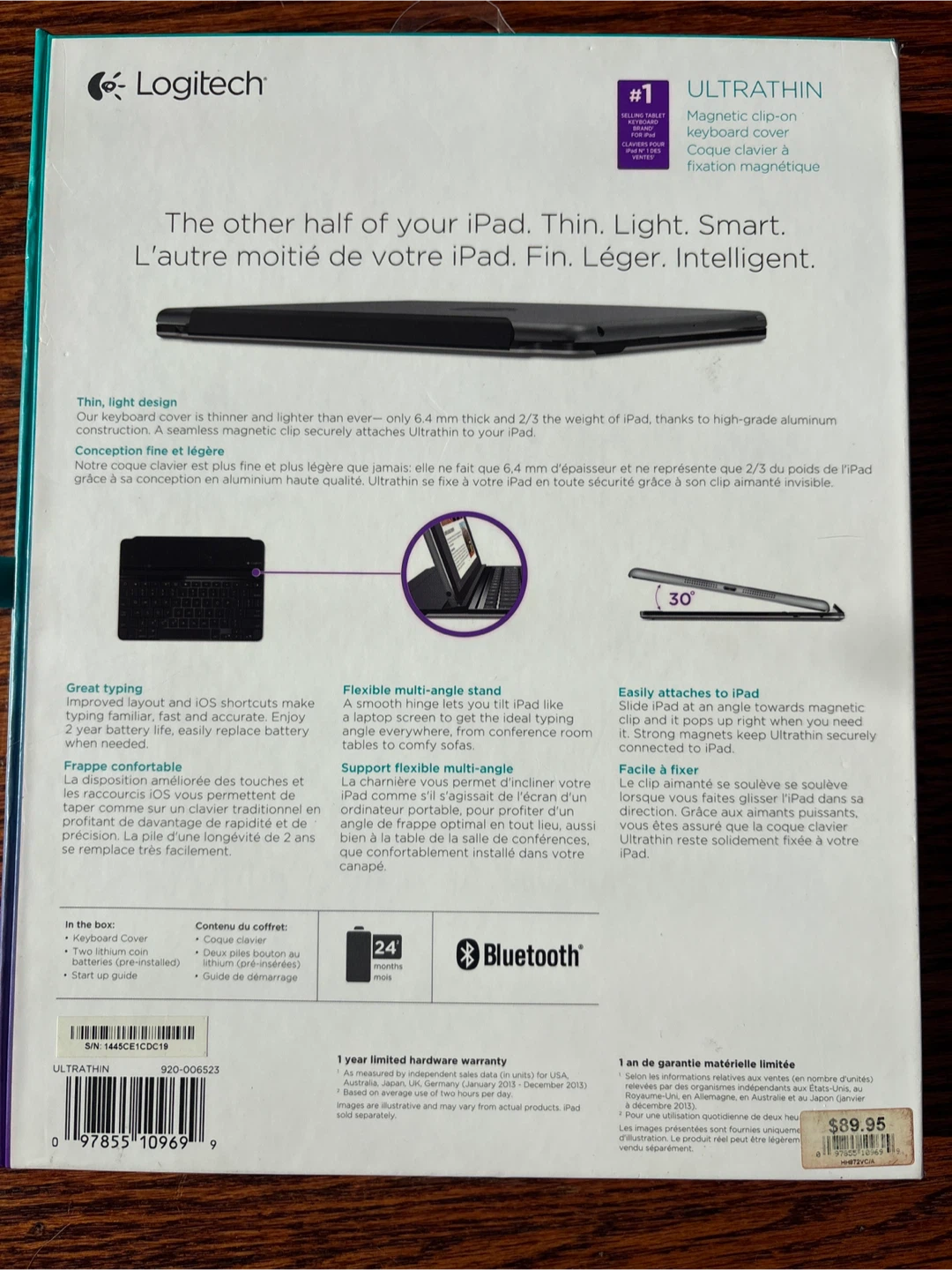 Logitech Ultrathin Keyboard Cover for iPad Air 2 - photo 5