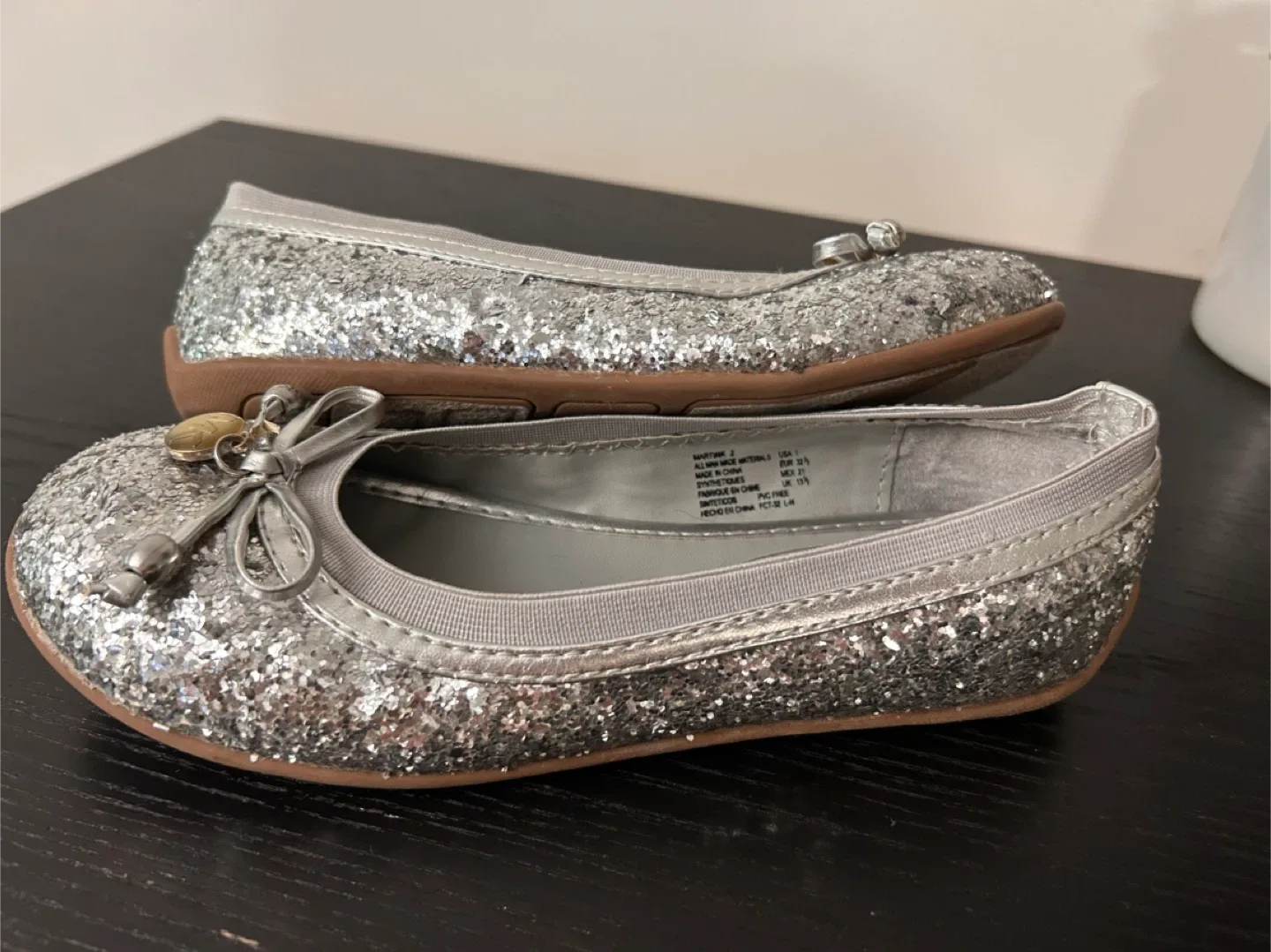 Michael Kors Silver Glitter Girls Ballet Flats (20,5-21cm) image indicator(6)