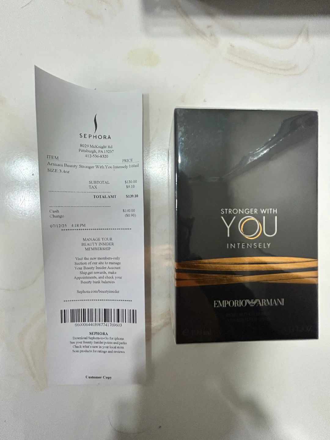 New Armani Beauty Stronger With You Intensely 100ml