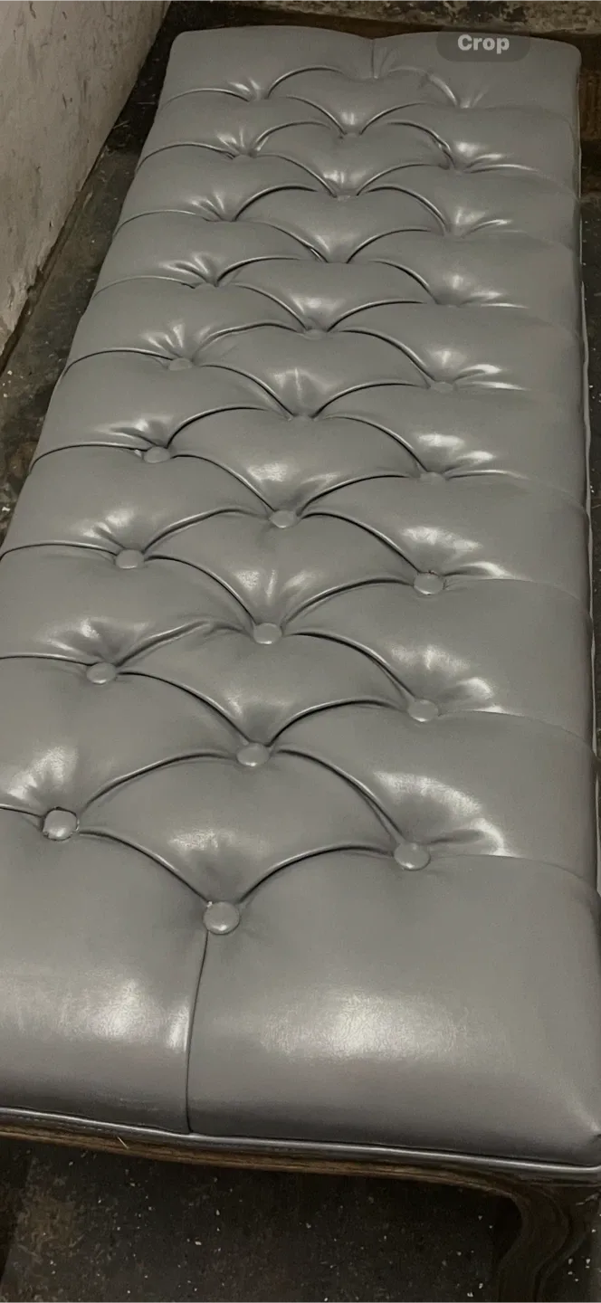 Kmax Entryway Bench Tufted Shoe Rack - Gray image indicator(7)