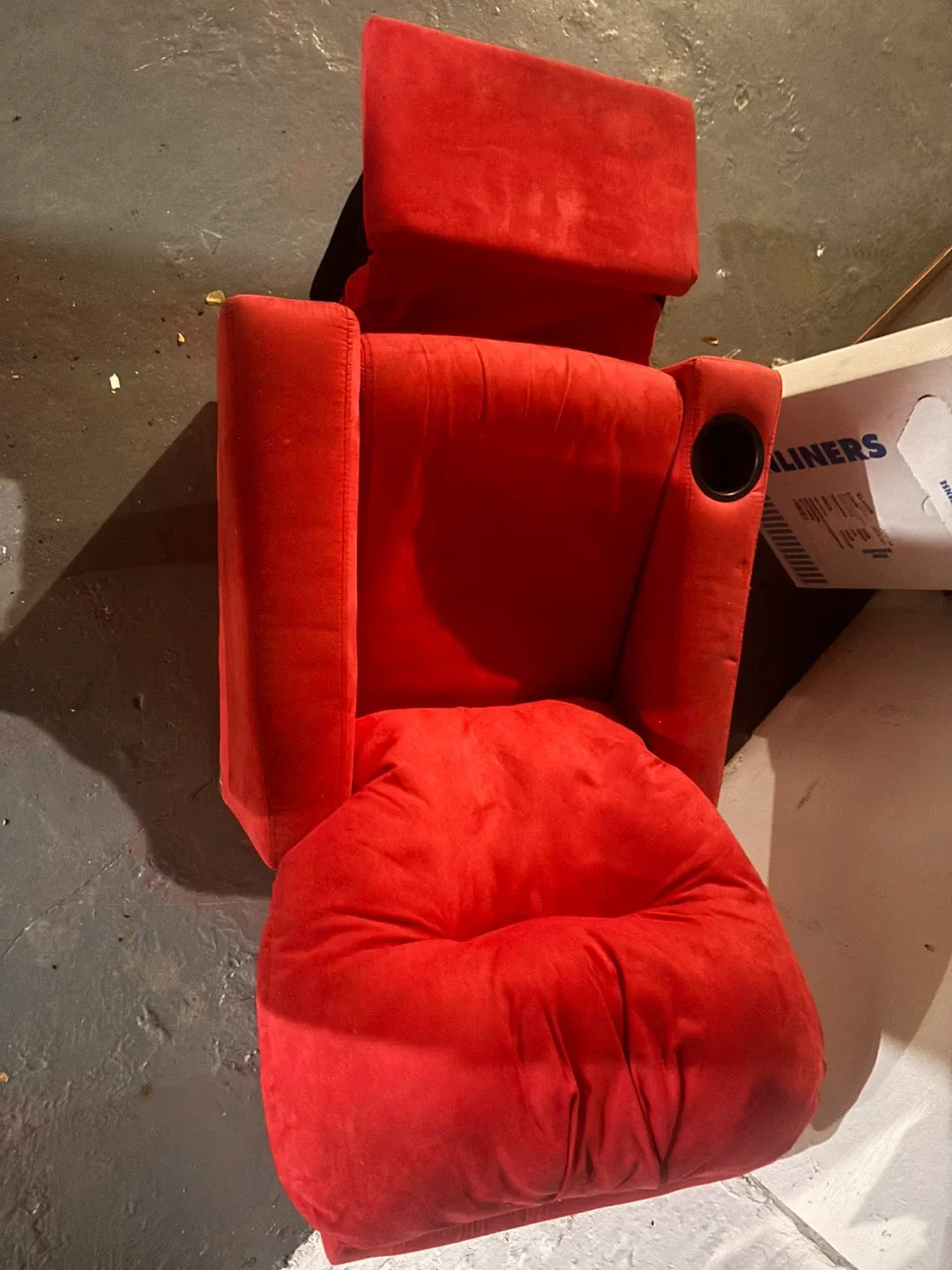 Flash Furniture Chandler Kids Recliner - Red Microfiber image indicator(6)