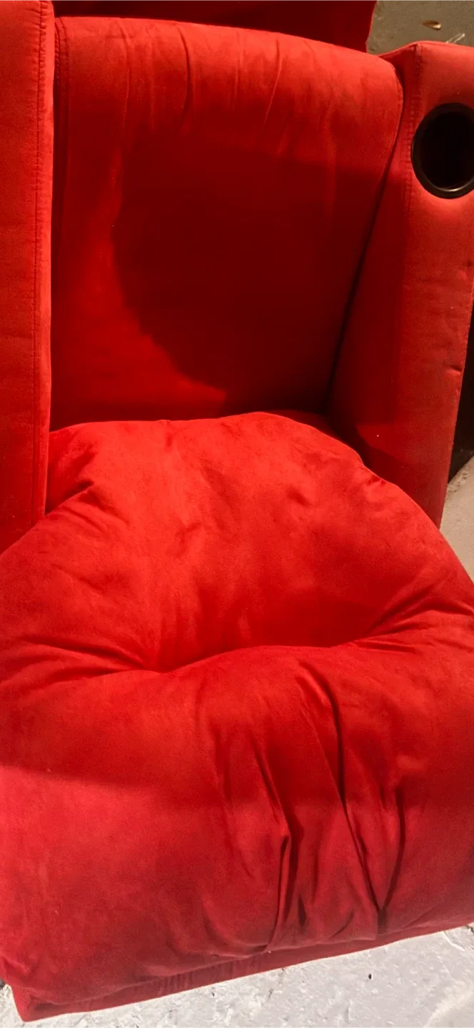 Flash Furniture Chandler Kids Recliner - Red Microfiber image indicator(2)