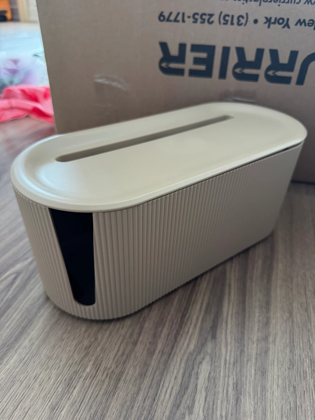 Beige Cable Management Box