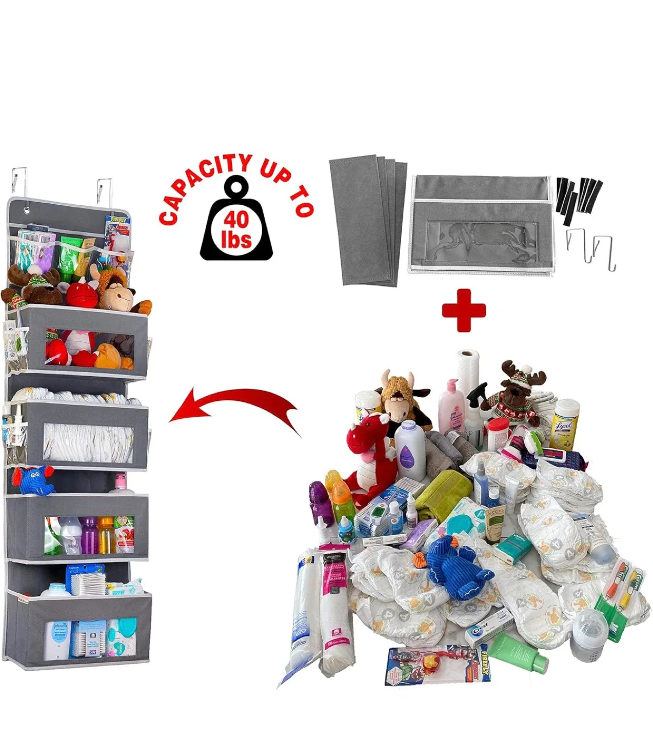 BRAND NEW Baby Over Door Hanging Organizer image indicator(3)